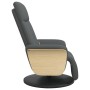 Sillón reclinable de masaje con reposapiés tela gris oscuro de , Sillones - Ref: Foro24-356534, Precio: 256,99 €, Descuento: %