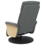 Sillón reclinable de masaje con reposapiés tela gris oscuro de , Sillones - Ref: Foro24-356534, Precio: 256,39 €, Descuento: %