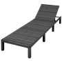 Garden lounger with black synthetic rattan cushion by vidaXL, Loungers - Ref: Foro24-42846, Price: 154,99 €, Discount: %