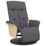 Verstellbarer Massagesessel mit Fußstütze dunkelgrauer Stoff von , Sessel - Ref: Foro24-356534, Preis: 256,39 €, Rabatt: %