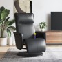 Reclining massage armchair with footrest in black synthetic leather by , Armchairs - Ref: Foro24-356557, Price: 240,40 €, Dis...