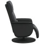 Sillón reclinable masaje con reposapiés cuero sintético negro de , Sillones - Ref: Foro24-356557, Precio: 240,40 €, Descuento: %