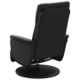 Sillón reclinable masaje con reposapiés cuero sintético negro de , Sillones - Ref: Foro24-356557, Precio: 240,40 €, Descuento: %