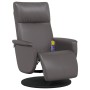 Relax-Massagesessel mit Fußstütze Kunstleder grau von , Sessel - Ref: Foro24-356555, Preis: 229,21 €, Rabatt: %