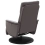 Sillón reclinable de masaje con reposapiés cuero sintético gris de , Sillones - Ref: Foro24-356555, Precio: 229,21 €, Descuen...