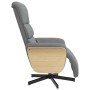 Light gray fabric reclining massage chair with footrest by , Armchairs - Ref: Foro24-356613, Price: 254,78 €, Discount: %