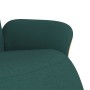 Sillón reclinable con reposapiés tela verde oscuro de , Sillones - Ref: Foro24-356605, Precio: 230,99 €, Descuento: %