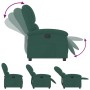 Sillón reclinable de terciopelo verde oscuro de , Sillones - Ref: Foro24-371799, Precio: 228,04 €, Descuento: %