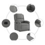 Dark gray fabric recliner by , Armchairs - Ref: Foro24-371752, Price: 224,41 €, Discount: %