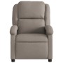 Sillón reclinable de tela gris taupe de , Sillones - Ref: Foro24-371759, Precio: 219,97 €, Descuento: %