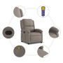 Sillón de masaje reclinable de tela gris taupé de , Sillones - Ref: Foro24-371771, Precio: 240,96 €, Descuento: %