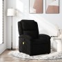 Black fabric massage recliner by , Armchairs - Ref: Foro24-371765, Price: 242,79 €, Discount: %