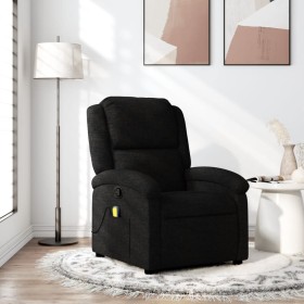 Black fabric massage recliner by , Armchairs - Ref: Foro24-371765, Price: 230,59 €, Discount: %