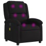 Black fabric massage recliner by , Armchairs - Ref: Foro24-371765, Price: 242,79 €, Discount: %