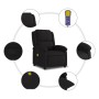 Black fabric massage recliner by , Armchairs - Ref: Foro24-371765, Price: 242,79 €, Discount: %