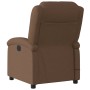 Sillón reclinable con masaje de tela marrón de , Sillones - Ref: Foro24-371767, Precio: 238,19 €, Descuento: %