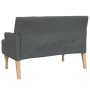 Dark gray fabric bench with cushions, 113x64.5x75.5 cm by , Banks - Ref: Foro24-372131, Price: 182,90 €, Discount: %