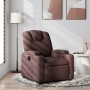 Dark Brown Fabric Reclining Massage Chair by , Armchairs - Ref: Foro24-372370, Price: 227,50 €, Discount: %