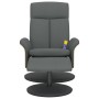 Sillón reclinable de masaje con reposapiés tela gris oscuro de , Sillones - Ref: Foro24-356543, Precio: 173,83 €, Descuento: %