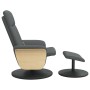 Sillón reclinable de masaje con reposapiés tela gris oscuro de , Sillones - Ref: Foro24-356543, Precio: 173,83 €, Descuento: %