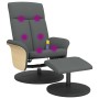 Dark gray fabric reclining massage chair with footrest by , Armchairs - Ref: Foro24-356543, Price: 171,36 €, Discount: %