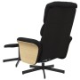 Sillón reclinable de masaje con reposapiés tela negro de , Sillones - Ref: Foro24-356624, Precio: 142,07 €, Descuento: %