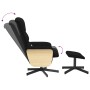 Sillón reclinable de masaje con reposapiés tela negro de , Sillones - Ref: Foro24-356624, Precio: 142,07 €, Descuento: %