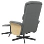 Sillón reclinable con reposapiés tela gris oscuro de , Sillones - Ref: Foro24-356611, Precio: 207,35 €, Descuento: %