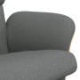 Sillón reclinable con reposapiés tela gris oscuro de , Sillones - Ref: Foro24-356611, Precio: 207,35 €, Descuento: %