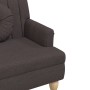 Bench with cushions dark brown fabric 113x64.5x75.5 cm by , Banks - Ref: Foro24-372133, Price: 175,41 €, Discount: %