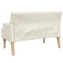 Bank mit Kissen aus Leinenstoff, 113 x 64,5 x 75,5 cm von , Banken - Ref: Foro24-372138, Preis: 183,42 €, Rabatt: %