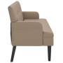 Bench with backrest cappuccino synthetic leather 112x65.5x75 cm by , Banks - Ref: Foro24-372152, Price: 162,18 €, Discount: %