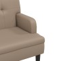 Bench with backrest cappuccino synthetic leather 112x65.5x75 cm by , Banks - Ref: Foro24-372152, Price: 162,18 €, Discount: %