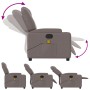 Taupe gray fabric reclining massage chair by , Armchairs - Ref: Foro24-372385, Price: 241,56 €, Discount: %