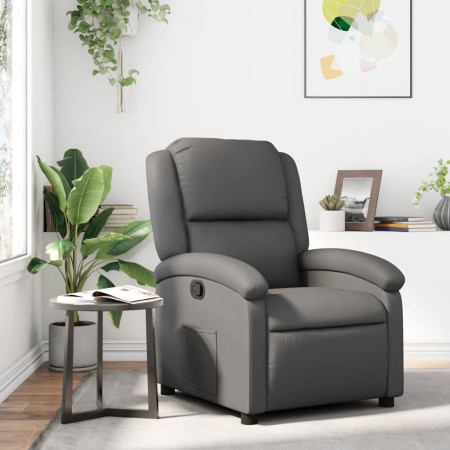 Gray synthetic leather recliner by , Armchairs - Ref: Foro24-371778, Price: 232,99 €, Discount: %