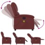 Reclining massage armchair in synthetic red wine leather by , Armchairs - Ref: Foro24-371786, Price: 212,78 €, Discount: %