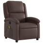 Sillón de masaje reclinable cuero sintético marrón de , Sillones - Ref: Foro24-371784, Precio: 234,14 €, Descuento: %