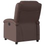 Reclining massage armchair in brown synthetic leather by , Armchairs - Ref: Foro24-371784, Price: 234,99 €, Discount: %