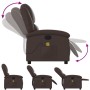 Reclining massage armchair in brown synthetic leather by , Armchairs - Ref: Foro24-371784, Price: 234,99 €, Discount: %