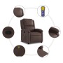 Reclining massage armchair in brown synthetic leather by , Armchairs - Ref: Foro24-371784, Price: 234,99 €, Discount: %