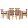 Garden dining set 7 pieces solid teak wood by , Garden sets - Ref: Foro24-3155778, Price: 1,00 €, Discount: %