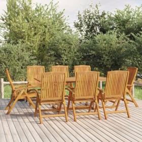 Garden dining set 9 pieces solid teak wood by , Garden sets - Ref: Foro24-3154922, Price: 1,00 €, Discount: %