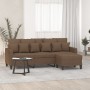 3-Sitzer-Sofa mit braunem Stoffhocker 180 cm von , Sofas - Ref: Foro24-3201092, Preis: 369,70 €, Rabatt: %