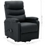 Dark gray fabric lift-up armchair by , Armchairs - Ref: Foro24-321237, Price: 367,99 €, Discount: %