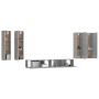 Set de muebles para TV 6 pzas madera contrachapada gris Sonoma de , Muebles TV - Ref: Foro24-3114356, Precio: 262,99 €, Descu...