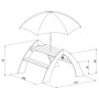 AXI Kylo Kids Picnic Table with Umbrella XL White and Gray by AXI, Garden tables - Ref: Foro24-441648, Price: 204,16 €, Disco...