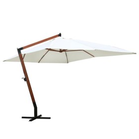 Weißer Regenschirm 300x400 cm von , Sonnenschirme - Ref: Foro24-40081, Preis: 240,99 €, Rabatt: %