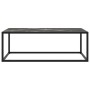 Mesa de centro negra con vidrio de mármol negro 100x50x35 cm de , Mesas de centro - Ref: Foro24-322882, Precio: 72,49 €, Desc...