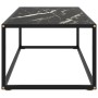 Black coffee table with black marble glass 100x50x35 cm by , Coffee table - Ref: Foro24-322882, Price: 71,34 €, Discount: %