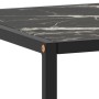 Mesa de centro negra con vidrio de mármol negro 100x50x35 cm de , Mesas de centro - Ref: Foro24-322882, Precio: 71,99 €, Desc...